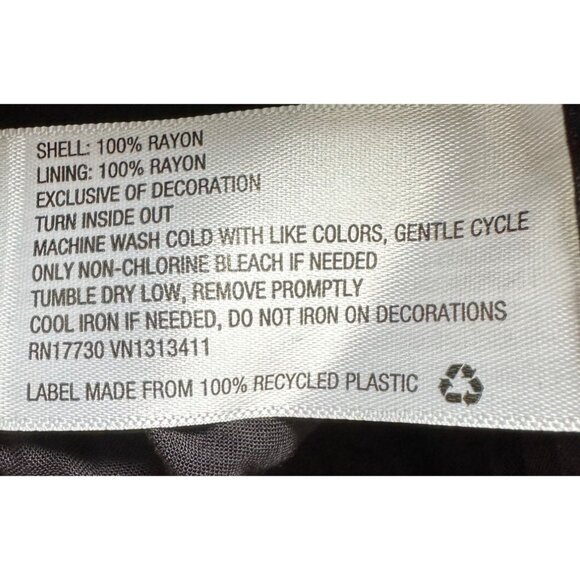 Knox Rose Midi Dress Women Medium Black Sleeveless Surplice Elastic Waist Tassel - Picture 8 of 11